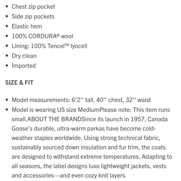 NEW Canada Goose Men's Kelowna Fleece Jacket - Iron Grey - Size Large - RARE - Picture 10 of 10